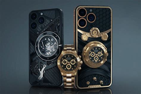 Caviar's iPhone 14 Pro Max houses a Rolex Cosmograph Daytona.